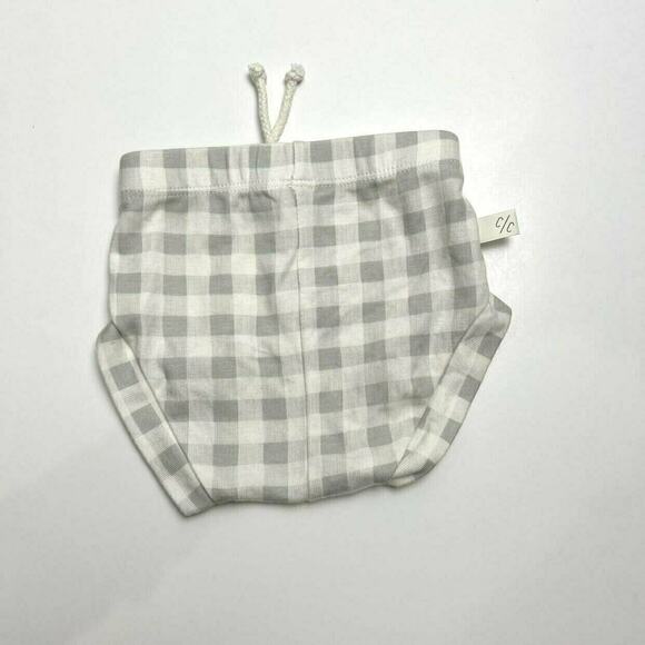 Childhoods Clothing Gray Plaid Rib Knit Bloomers - Picture 6 of 6